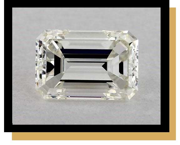 emerald cut diamond h colour