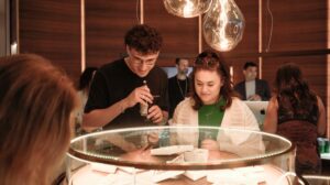 baj students at queensmith showroom