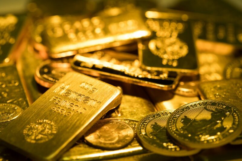 bullion at gold investments ltd. as gold holds ground near record