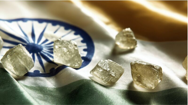 rough indian diamonds