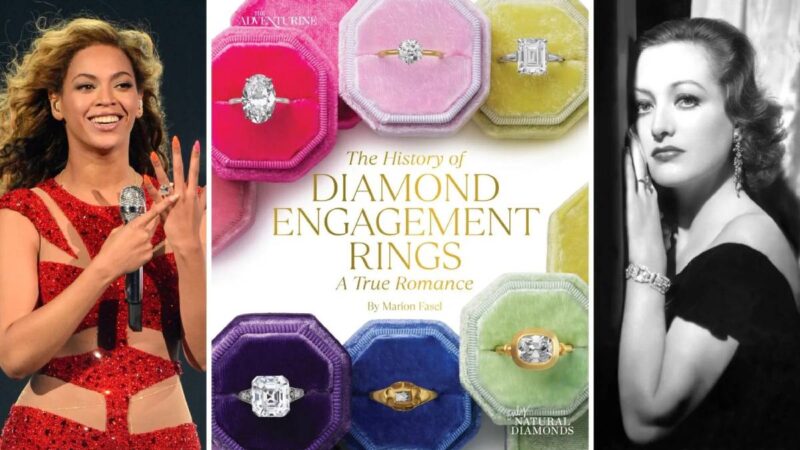 the history of diamond engagement rings a true romance book cover