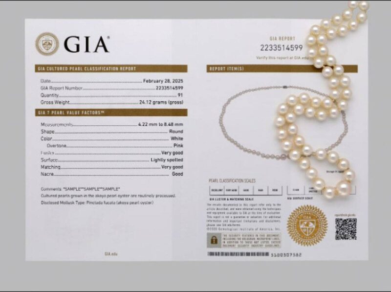 GIA Updates Pearl Classification with Expanded Nacre Quality Scale gia 5